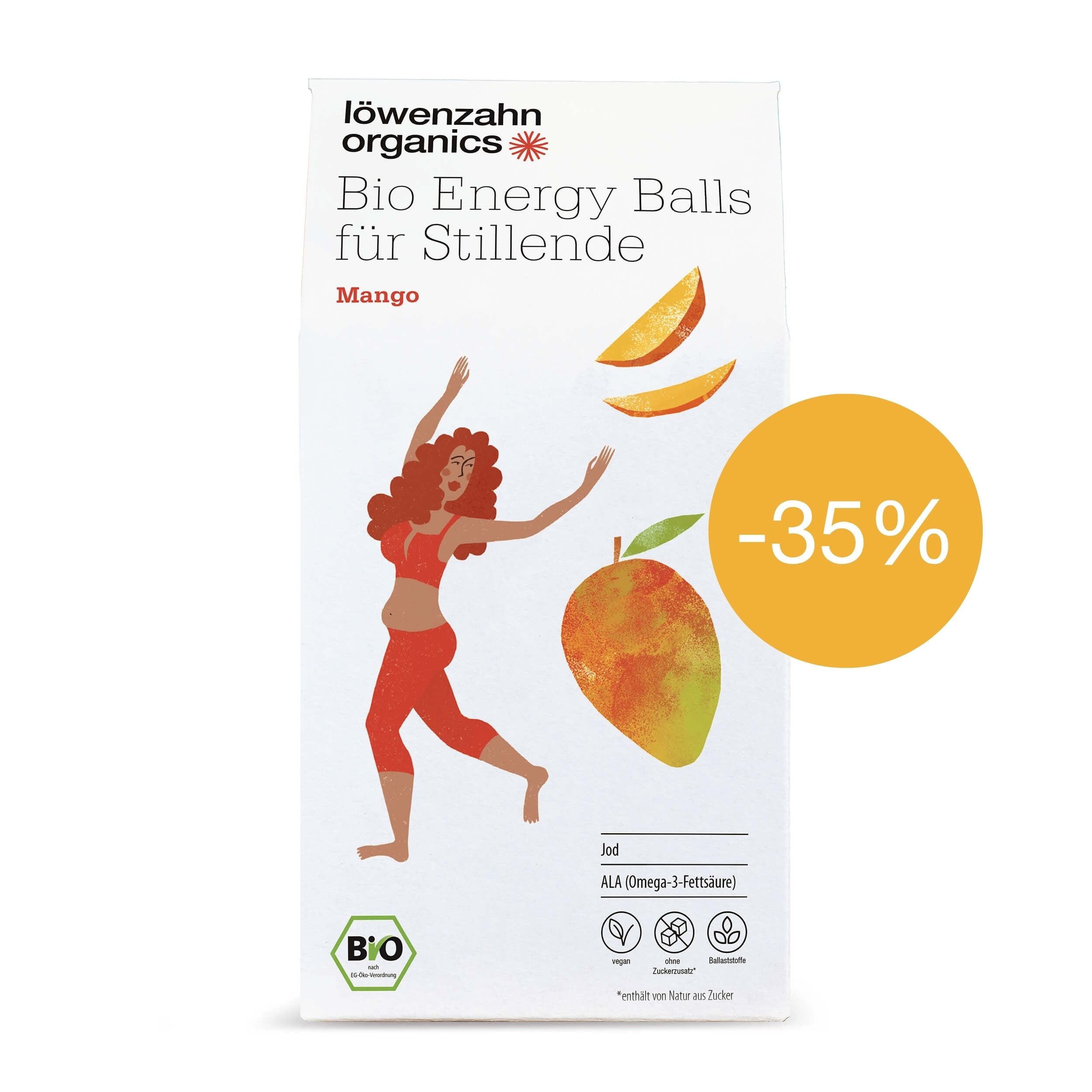 Bio Energy Balls für Stillende Mango