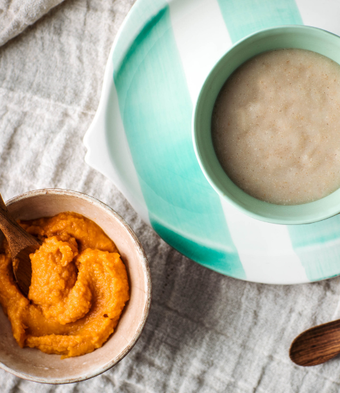 Getreidebrei Obst und Gemüse