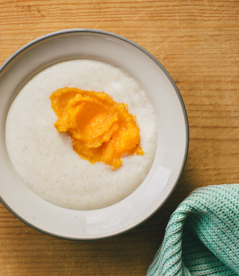 Getreidebrei mit Gemüse