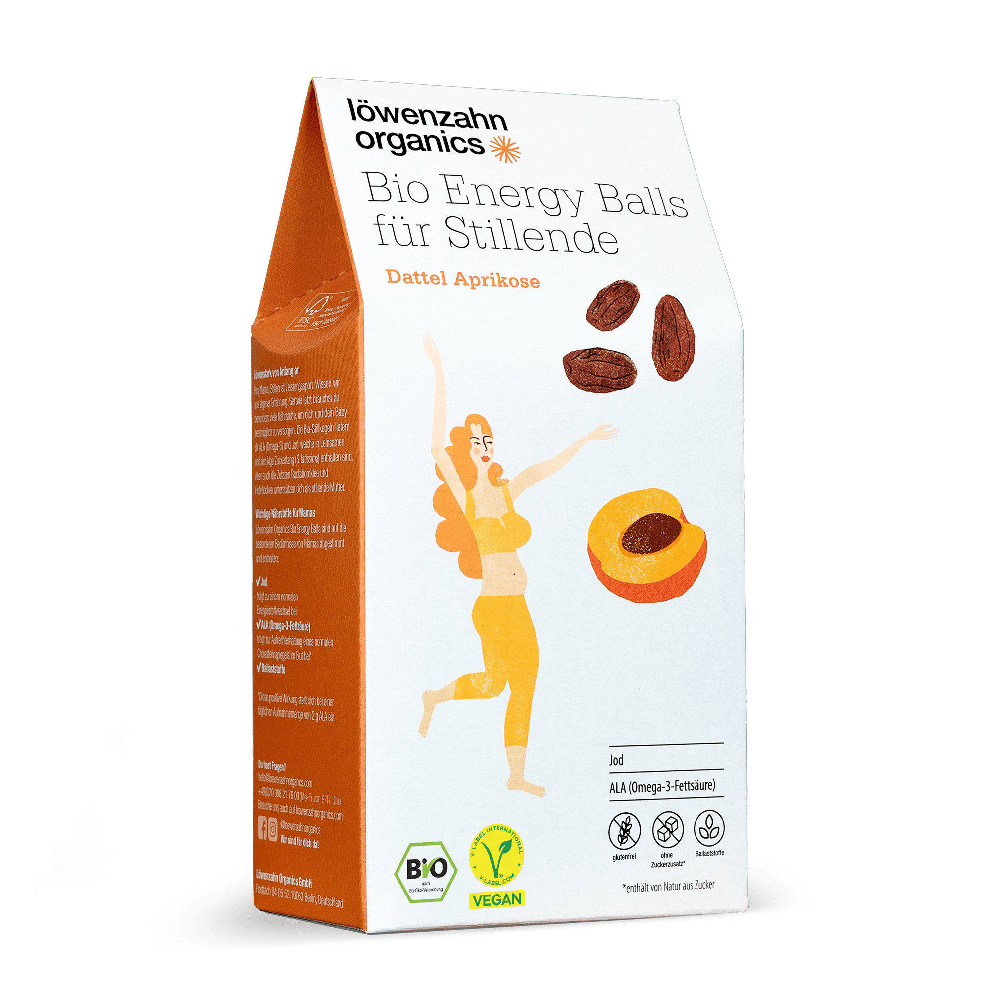 Stillkugeln Dattel Aprikose Dreiviertel-Ansicht