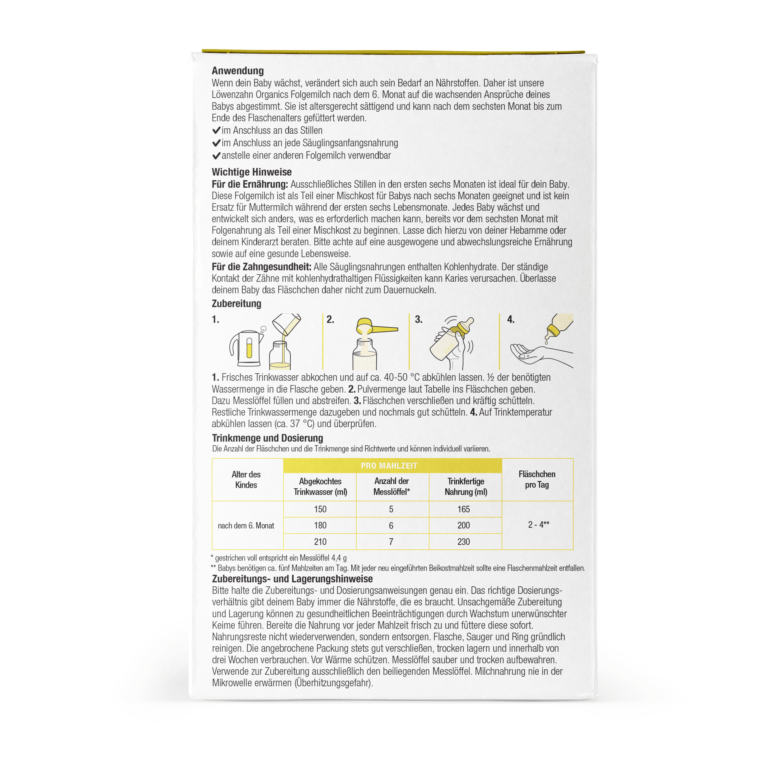 Bio Folgemilch aus Ziegenmilch
