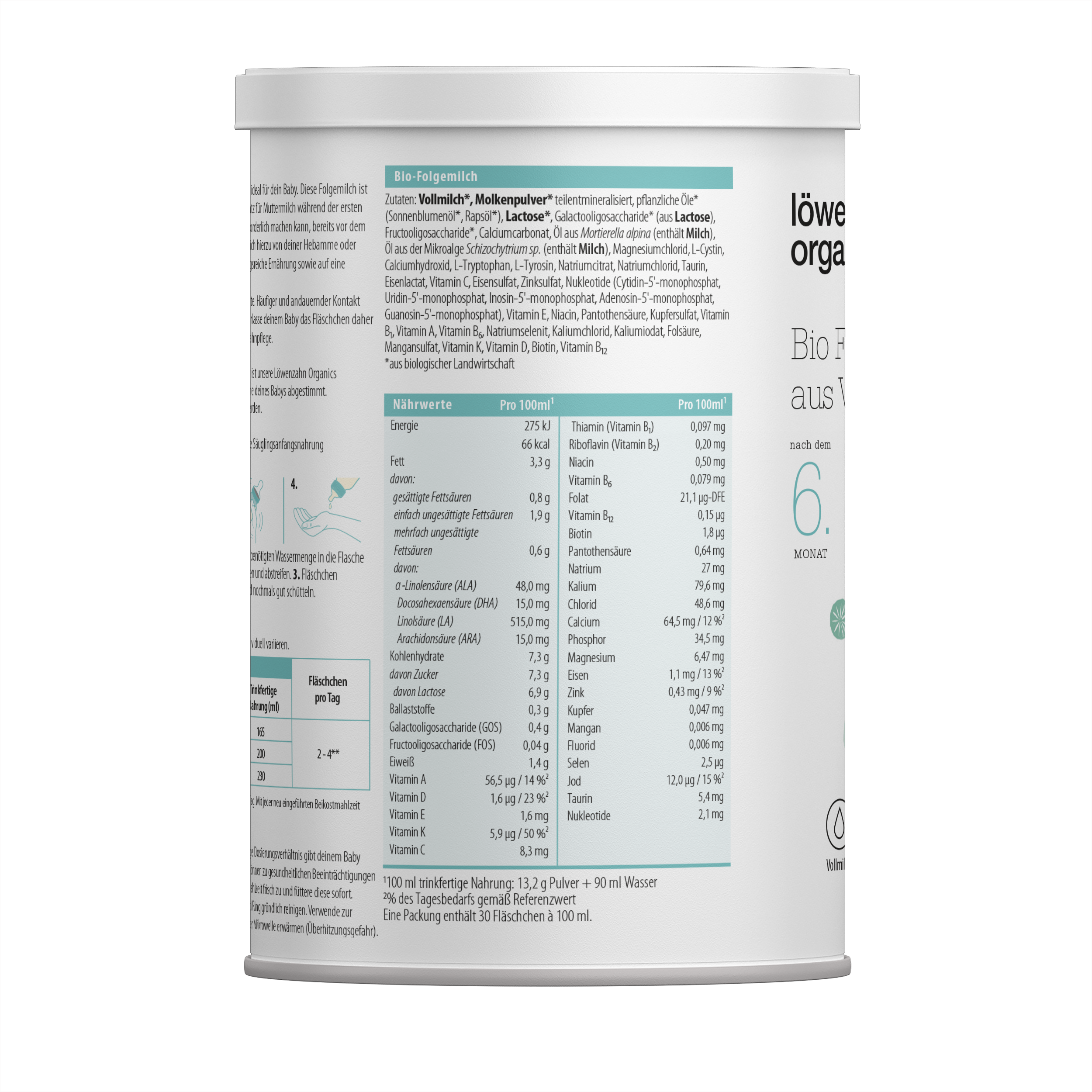 Folgemilch Vollmilch Verpackung