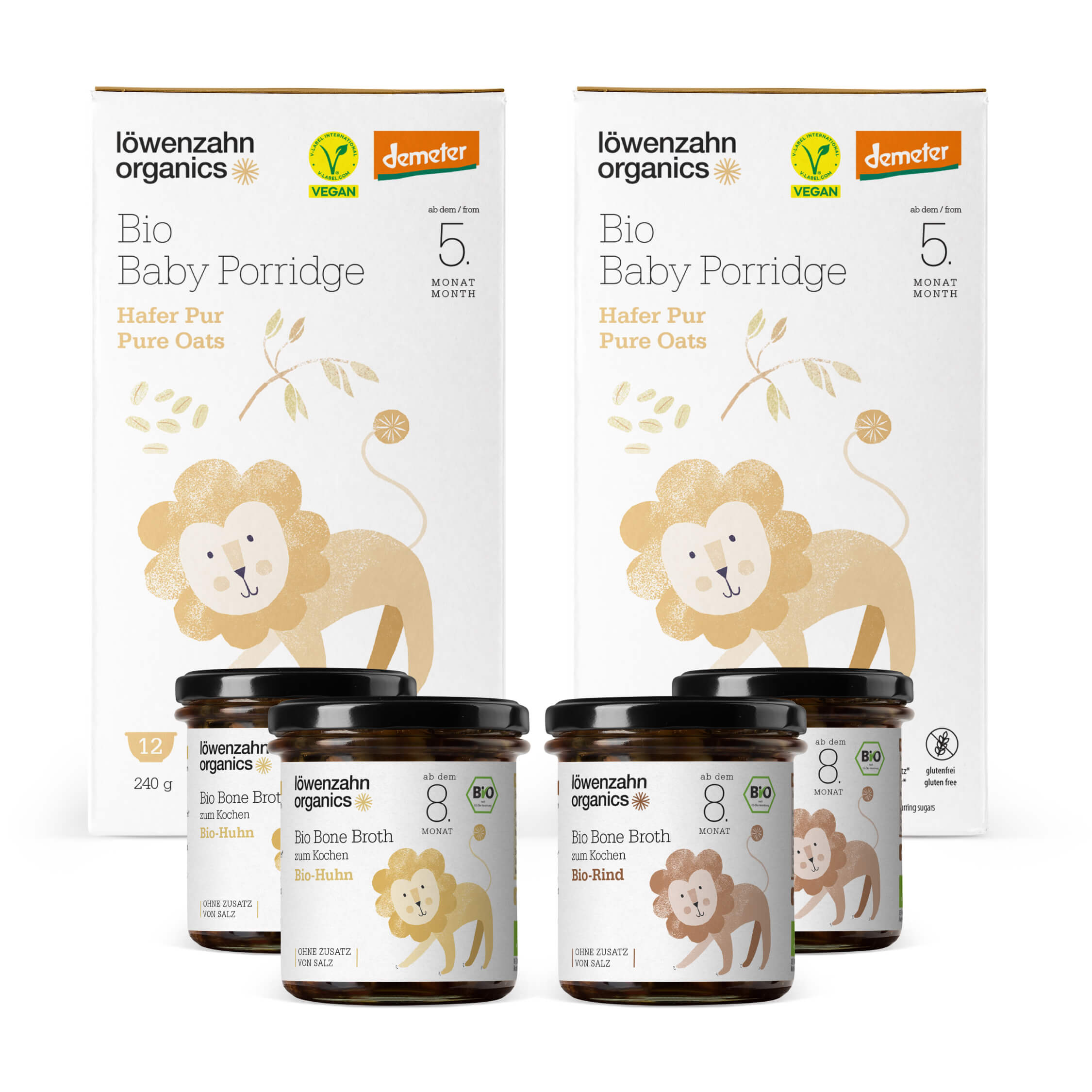 Baby Getreidebrei und Knochenbrühe für Babys