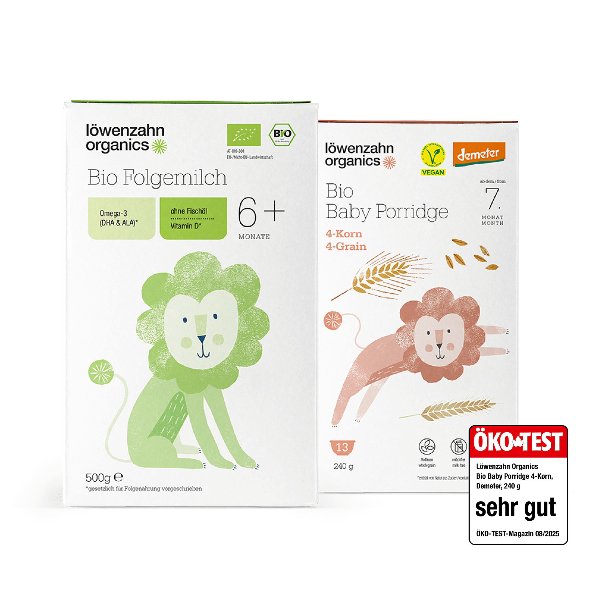 Demeter Baby Porridge 4-Korn von Löwenzahn Organics Note „Sehr gut“ bei ÖKO-TEST