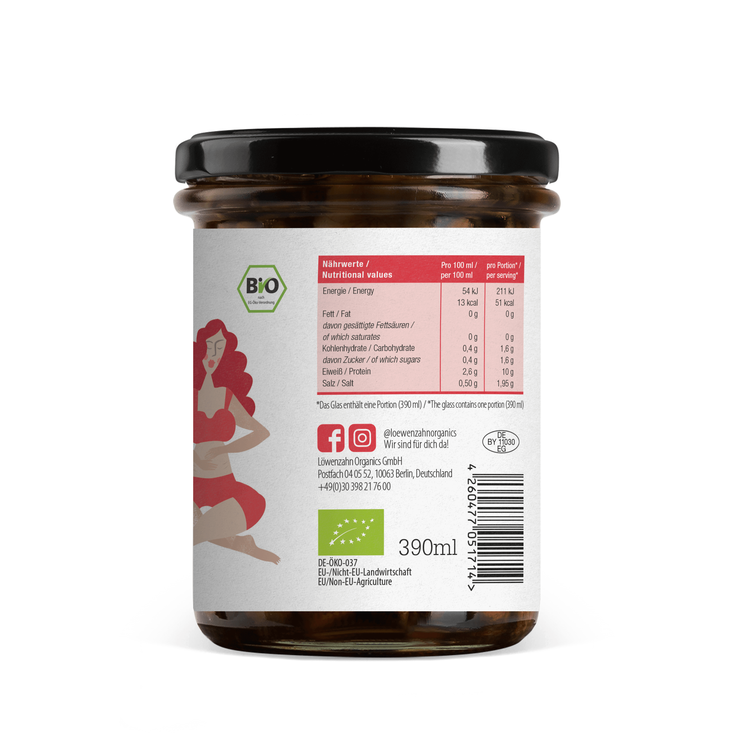 Verpackung (Glas) Seitenansicht Wochenbettsuppe 