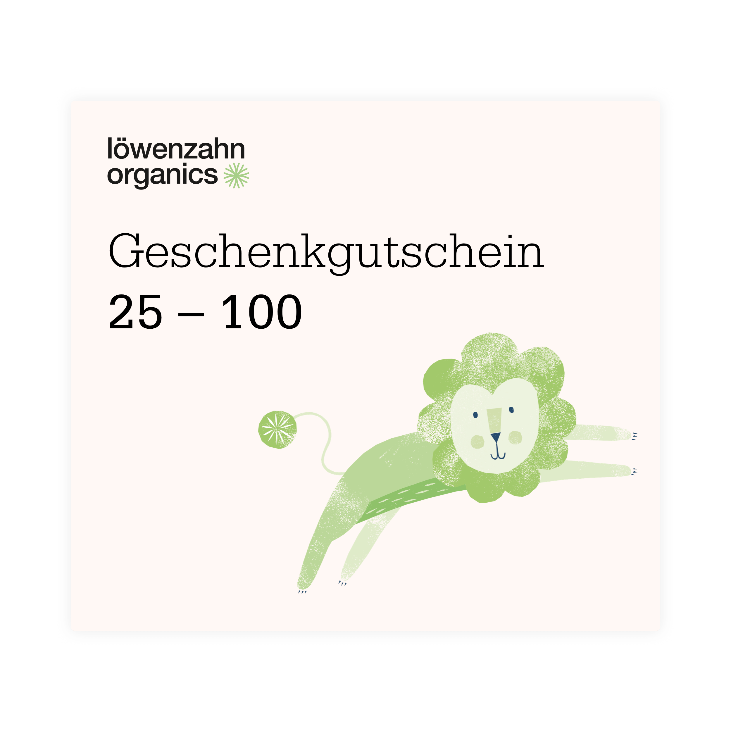 Gutschein Löwenzahn Organics