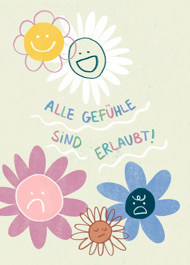 Postkarte: Alle Gefühle sind erlaubt